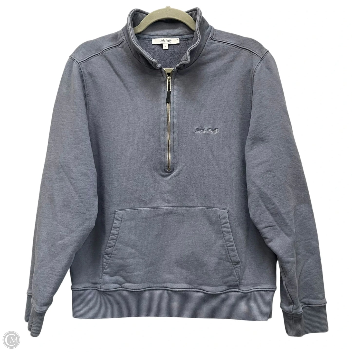 Sweatshirt Collar By Cmc In Blue, Size: M
