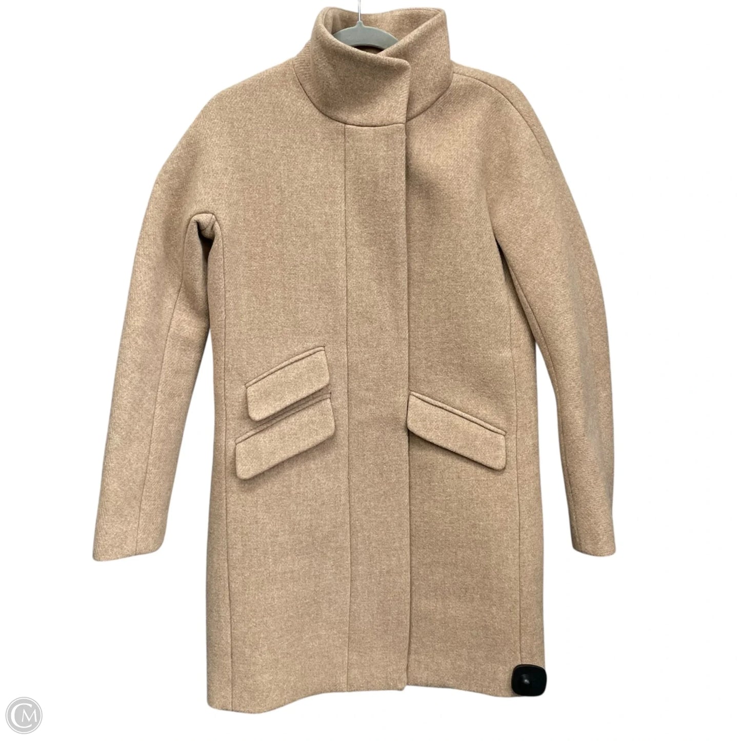 Coat Wool By J. Crew In Beige, Size: 0