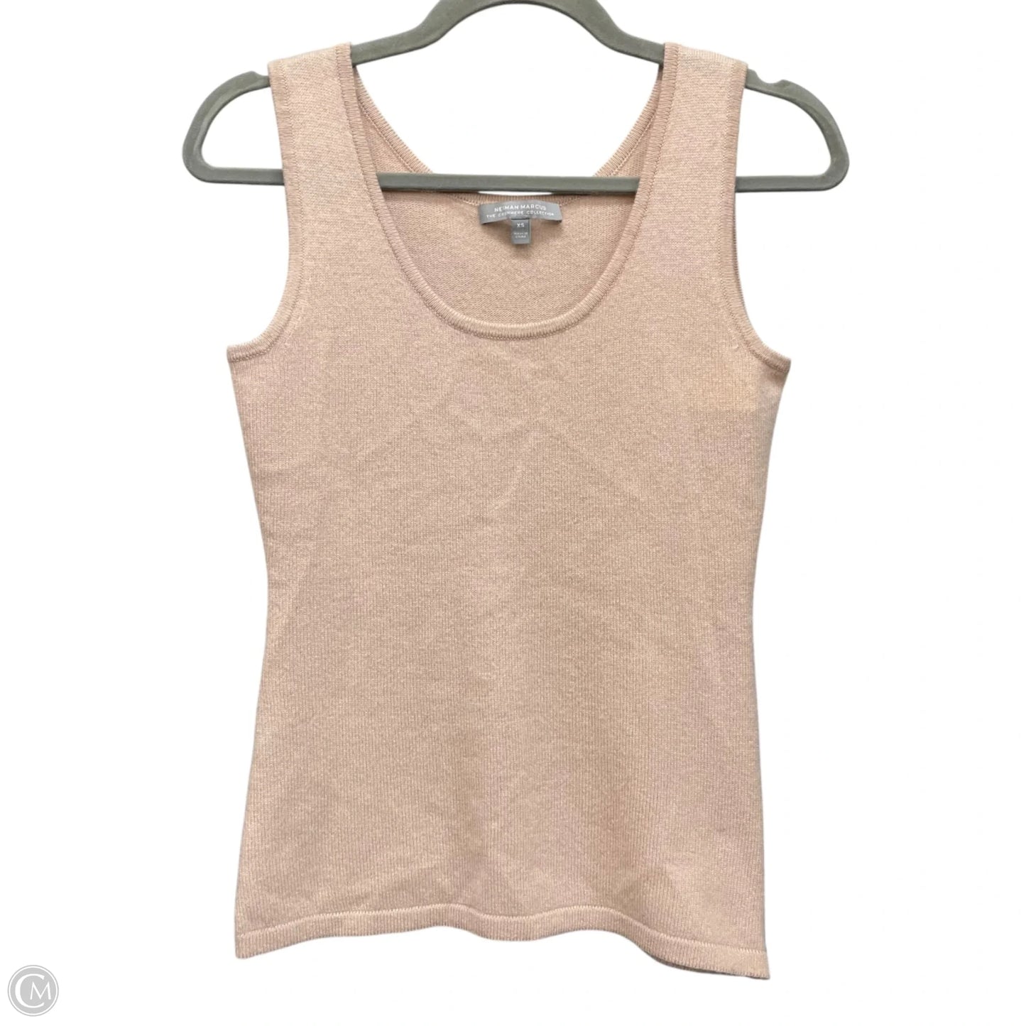 Top Sleeveless Designer By Neiman Marcus In Cream, Size: Xs