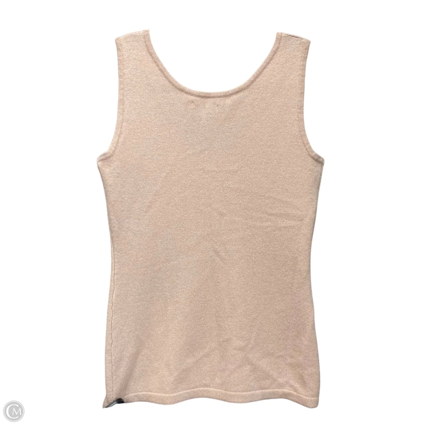 Top Sleeveless Designer By Neiman Marcus In Cream, Size: Xs