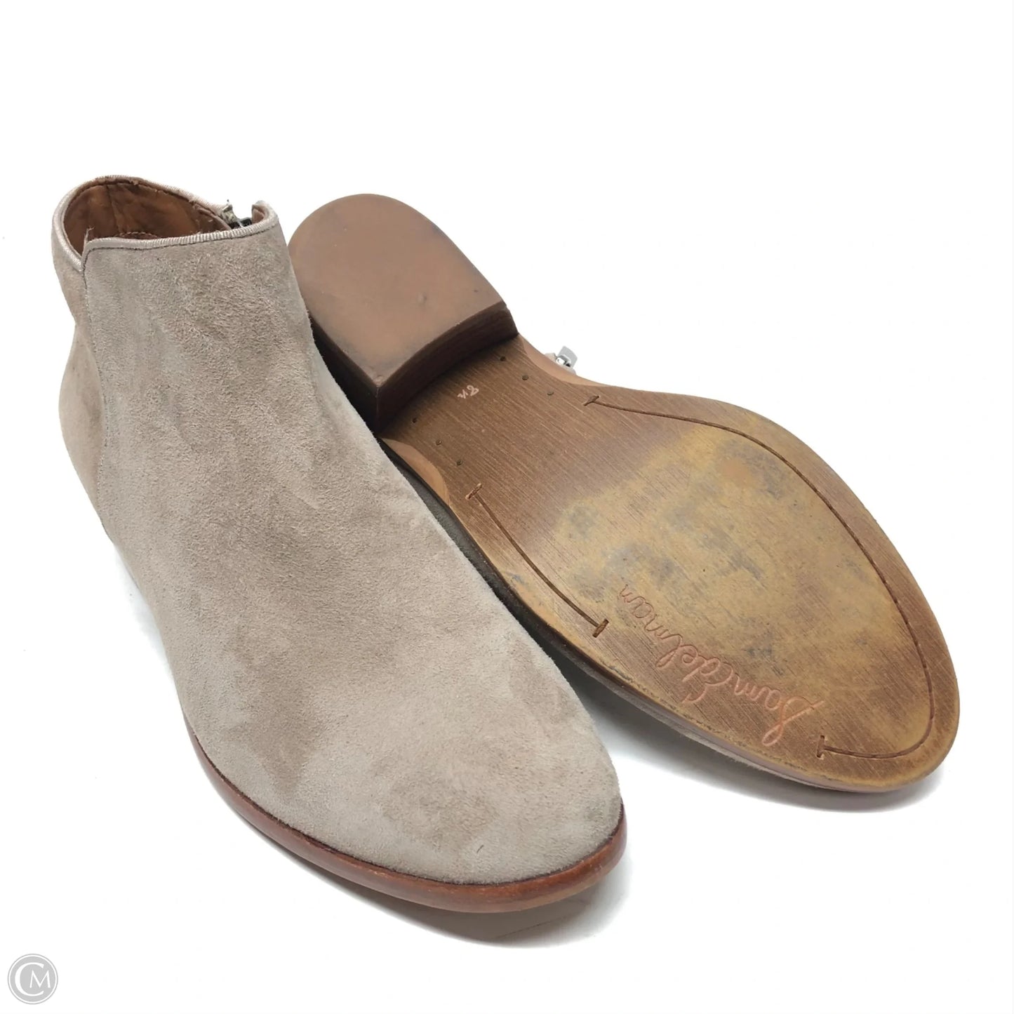 Boots Ankle Heels By Sam Edelman In Taupe, Size: 8.5