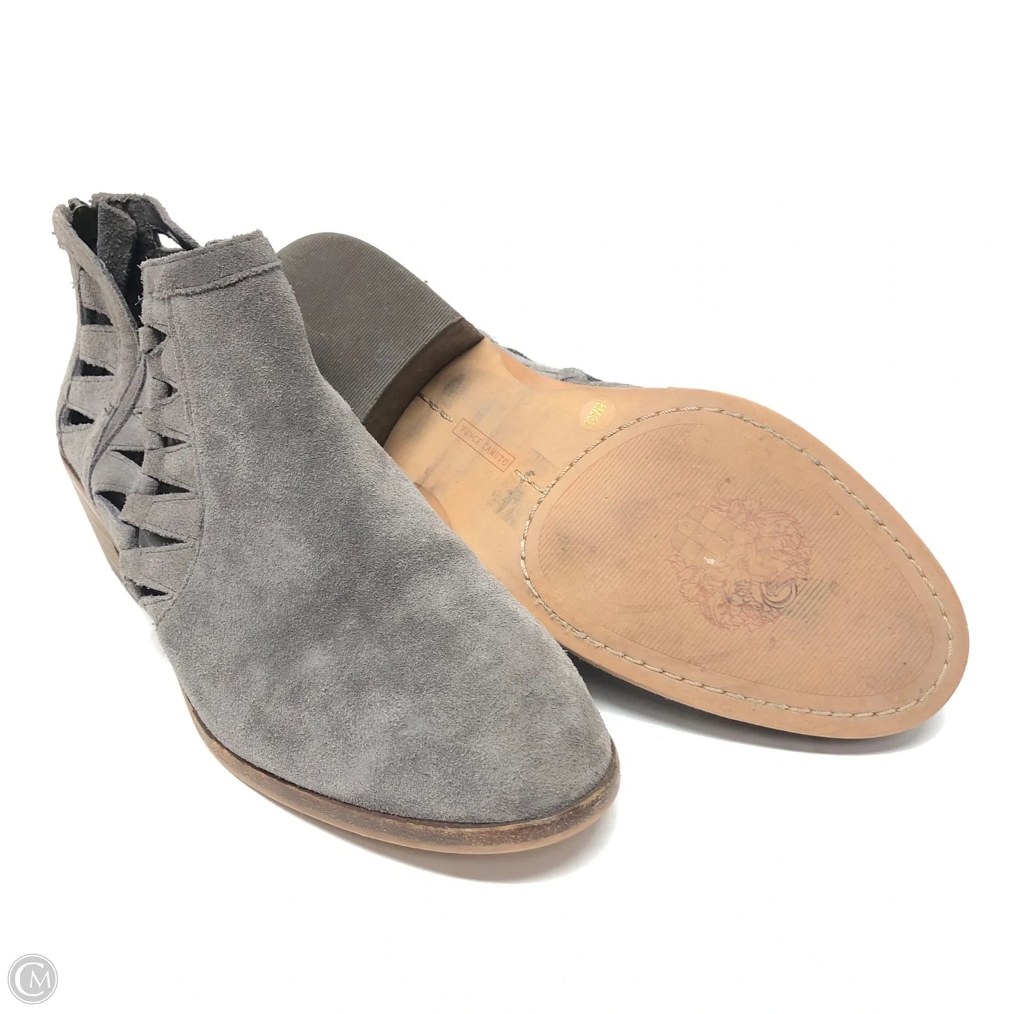 Boots Ankle Heels By Vince Camuto In Grey, Size: 8