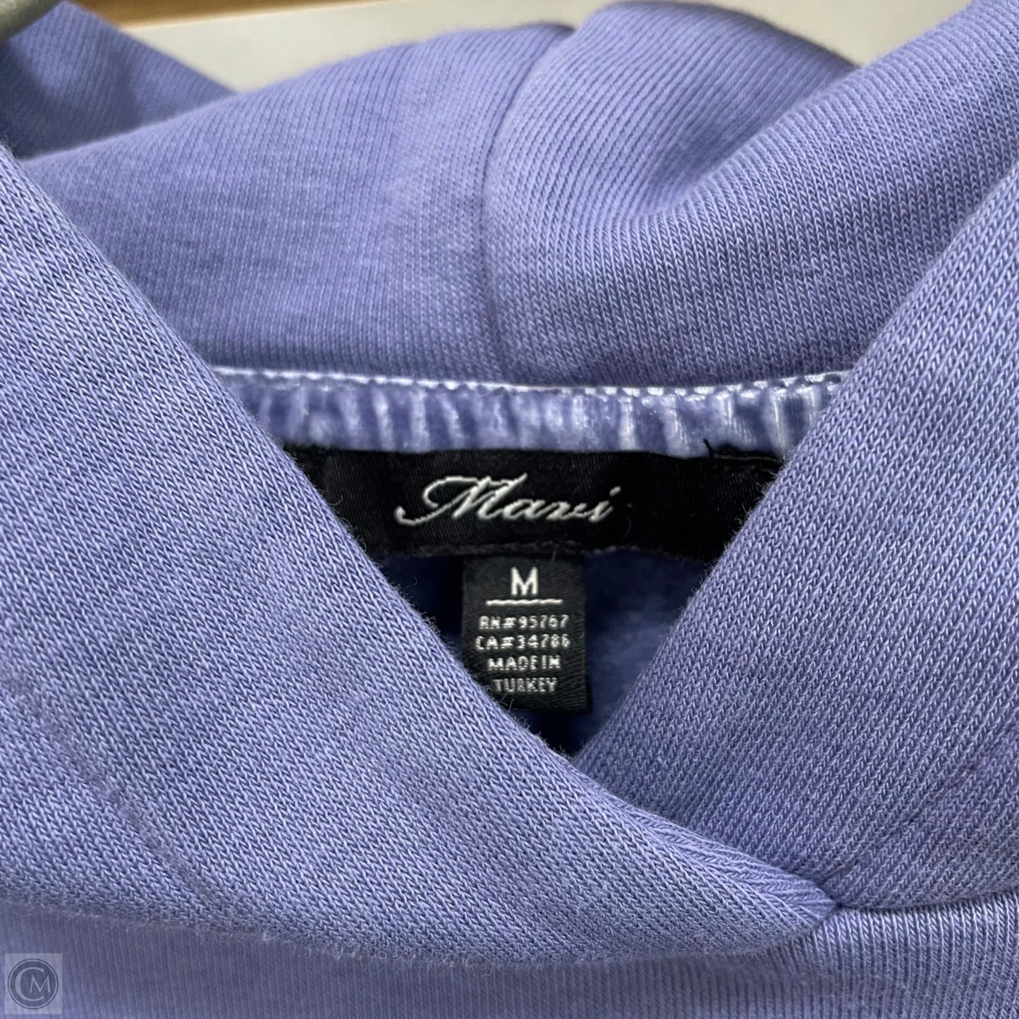 Sweatshirt Hoodie By Mavi In Purple, Size: M