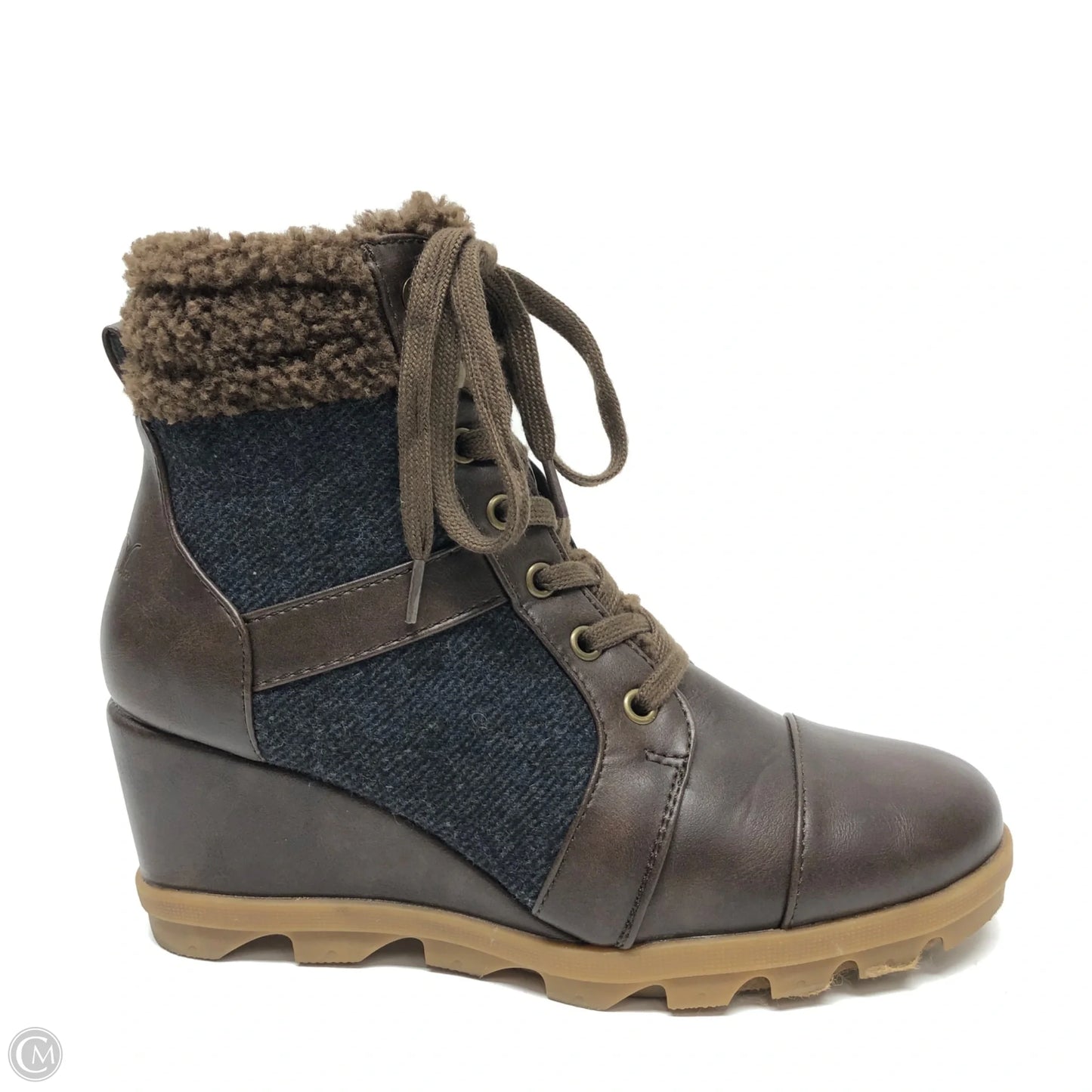 Boots Ankle Heels By Sugar In Brown, Size: 9