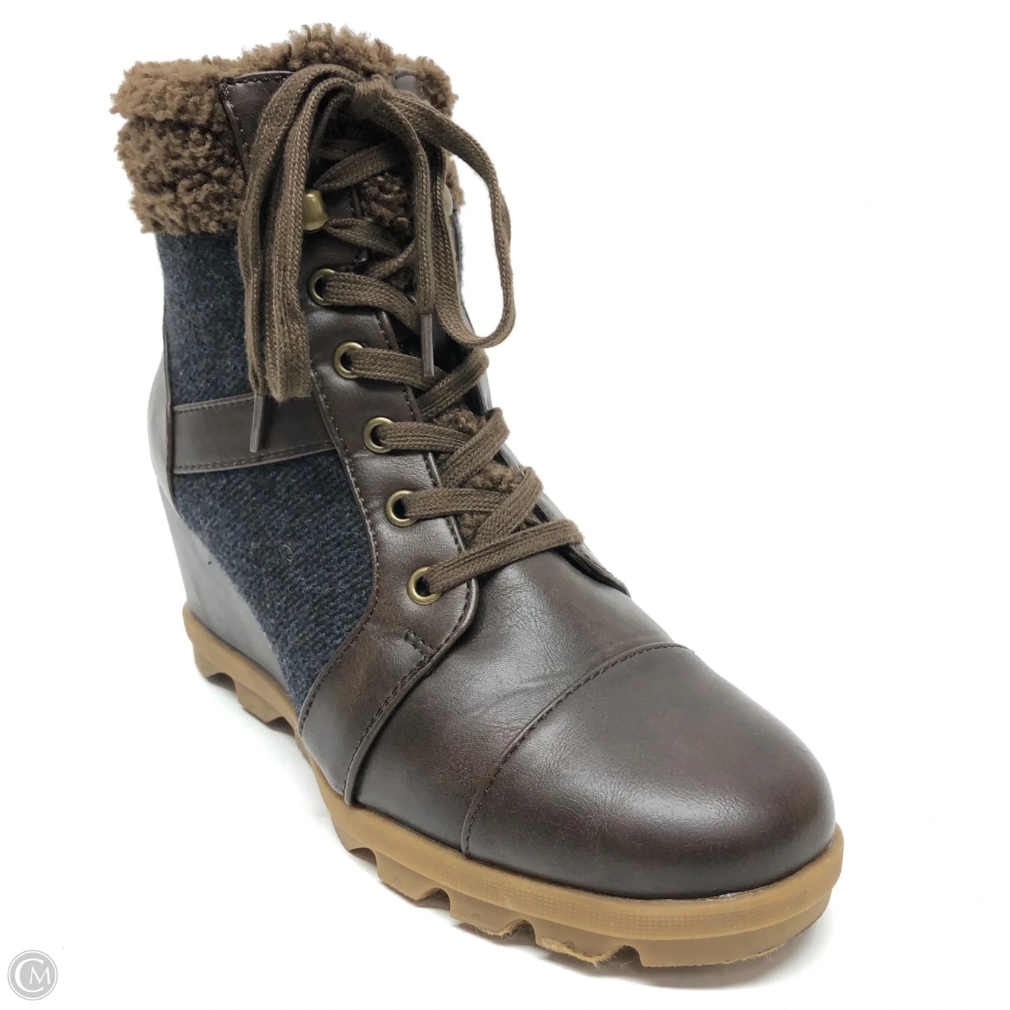 Boots Ankle Heels By Sugar In Brown, Size: 9