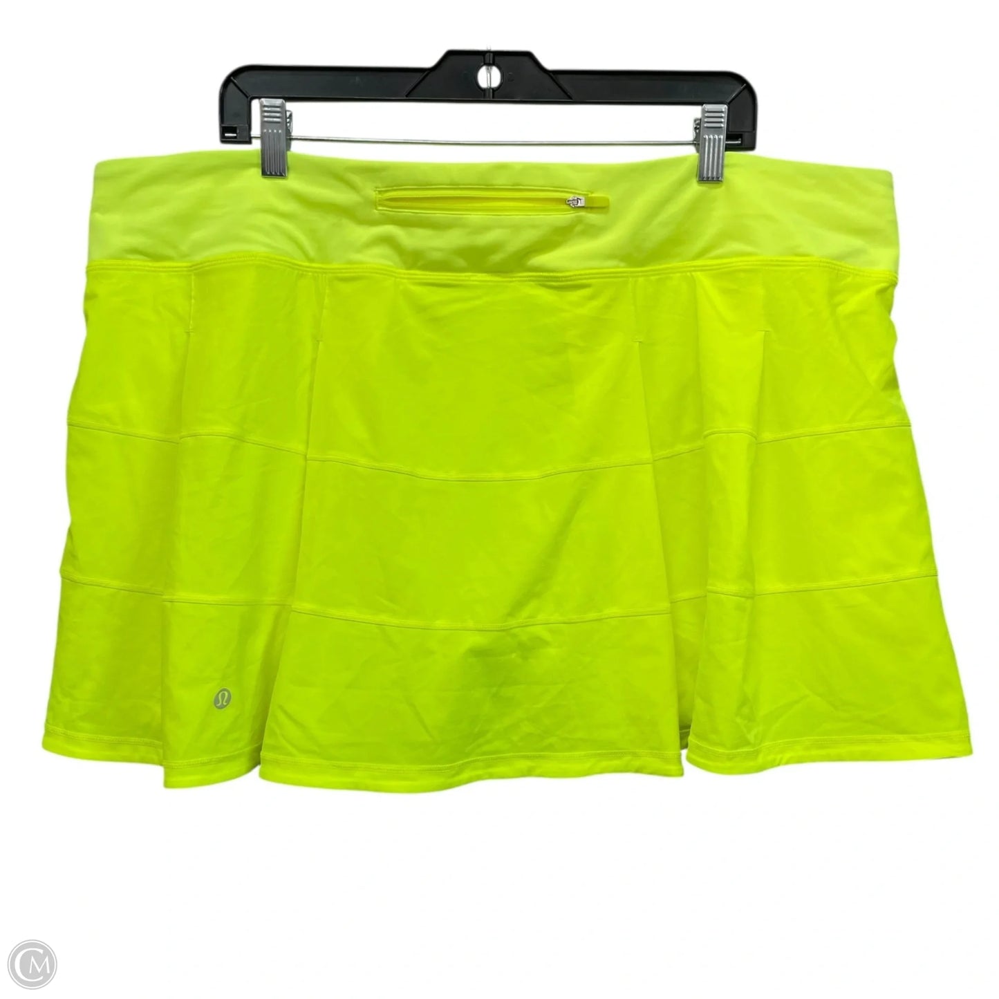 Athletic Skort By Lululemon In Chartreuse, Size: 20