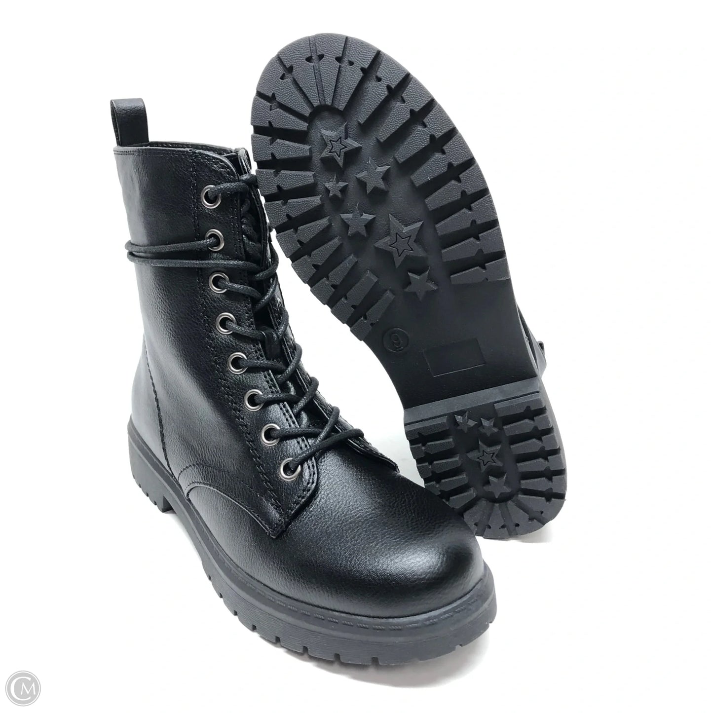Boots Combat By So In Black, Size: 9