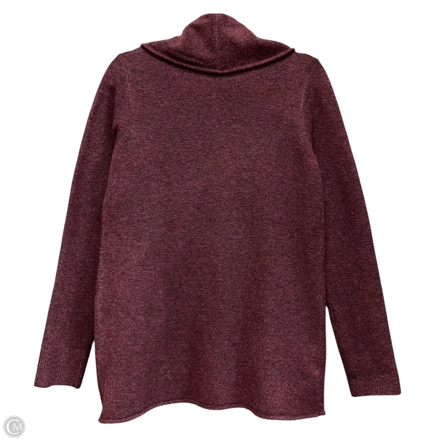Sweater Cardigan By Loft In Purple, Size: Xs