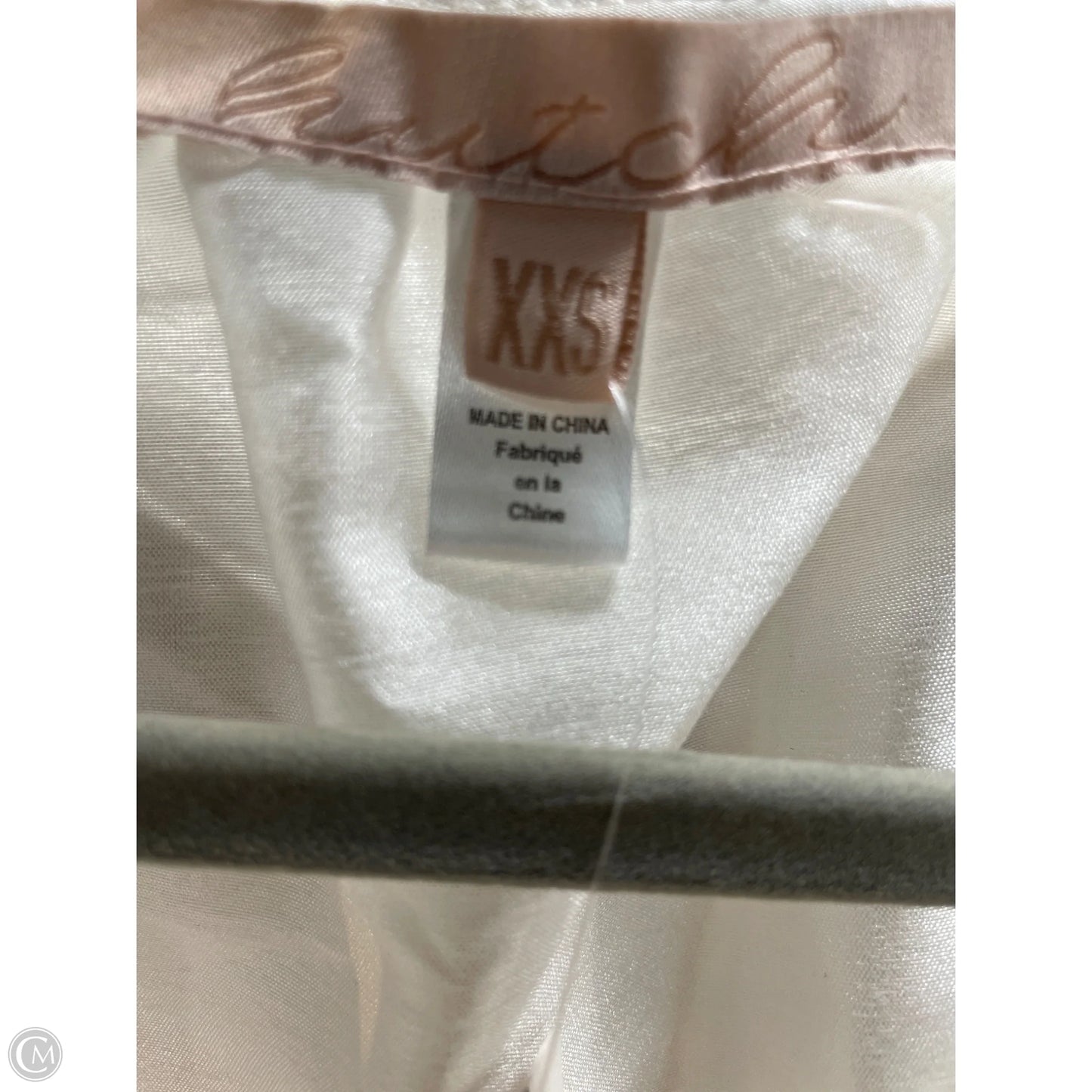 Top Short Sleeve By Hutch In White, Size: Xxs