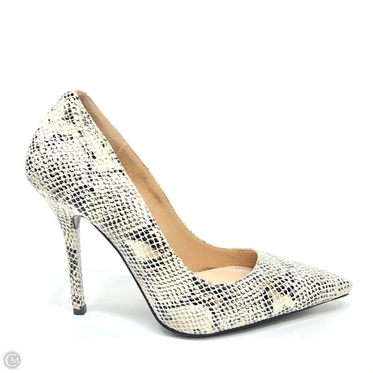 Shoes Heels Stiletto By Azalea Wang In Snakeskin Print, Size: 8.5