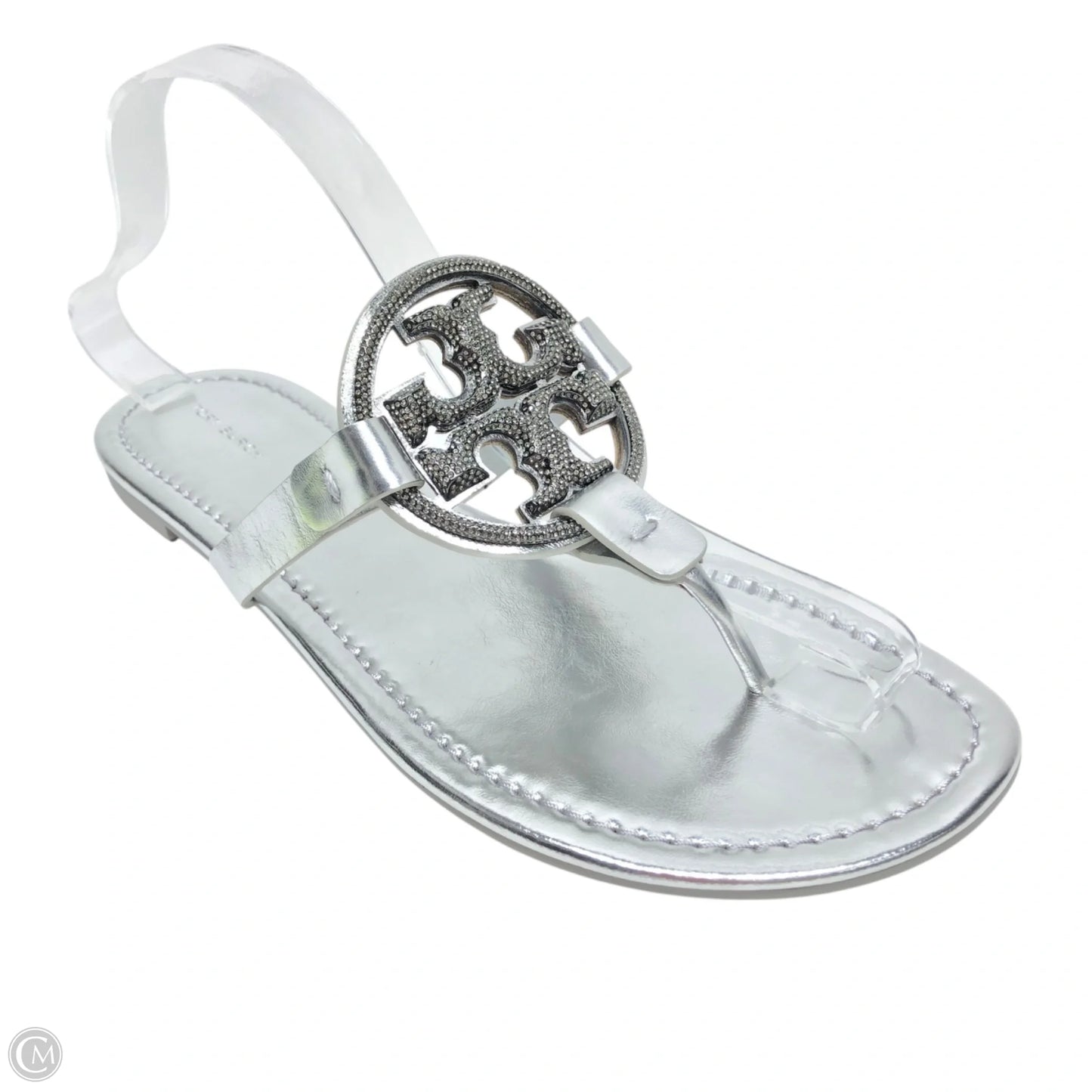 Sandals Designer By Tory Burch In Grey, Size: 10