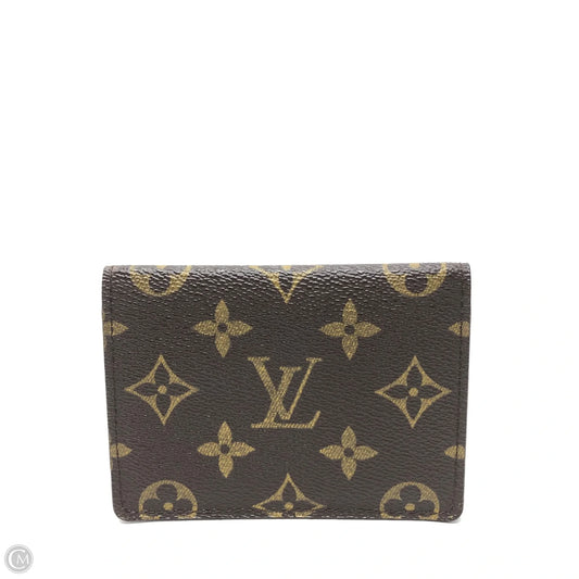 Id/card Holder Luxury Designer By Louis Vuitton, Size: Small