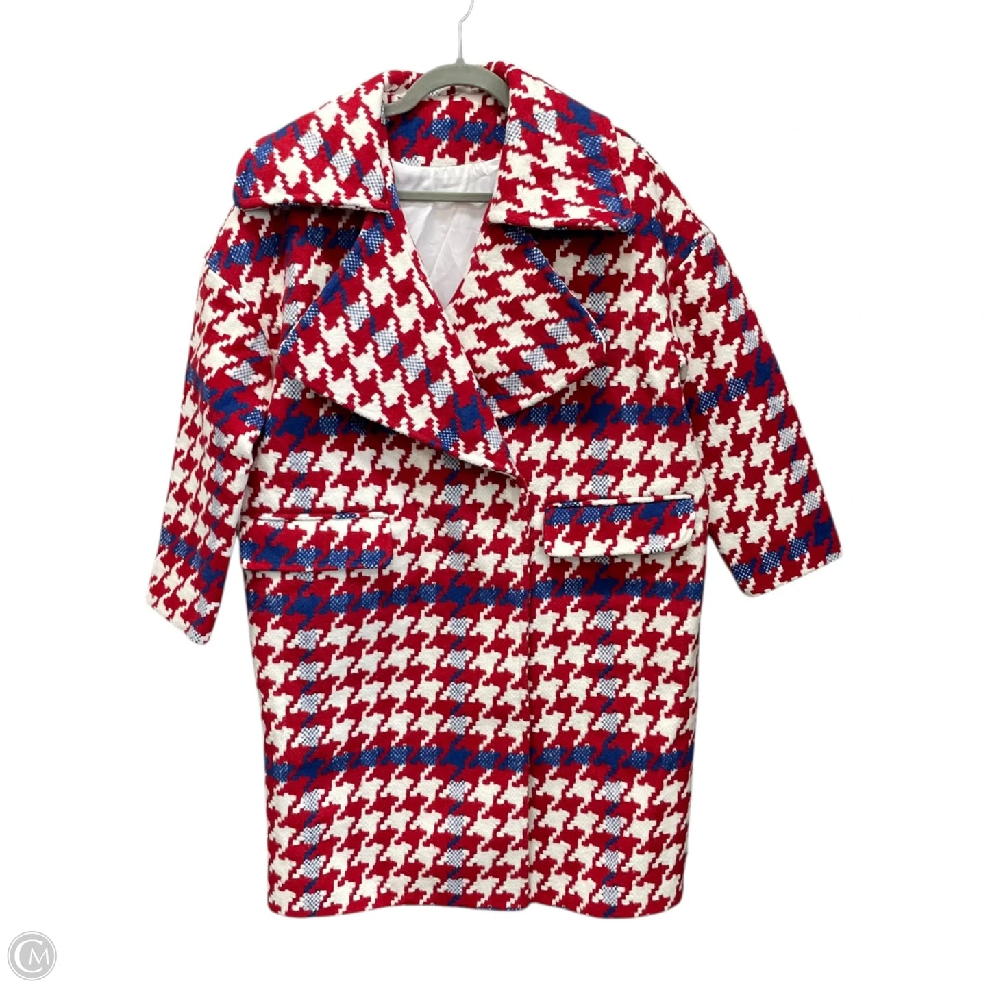 Coat Other By Clothes Mentor In Blue & Red & White, Size: L