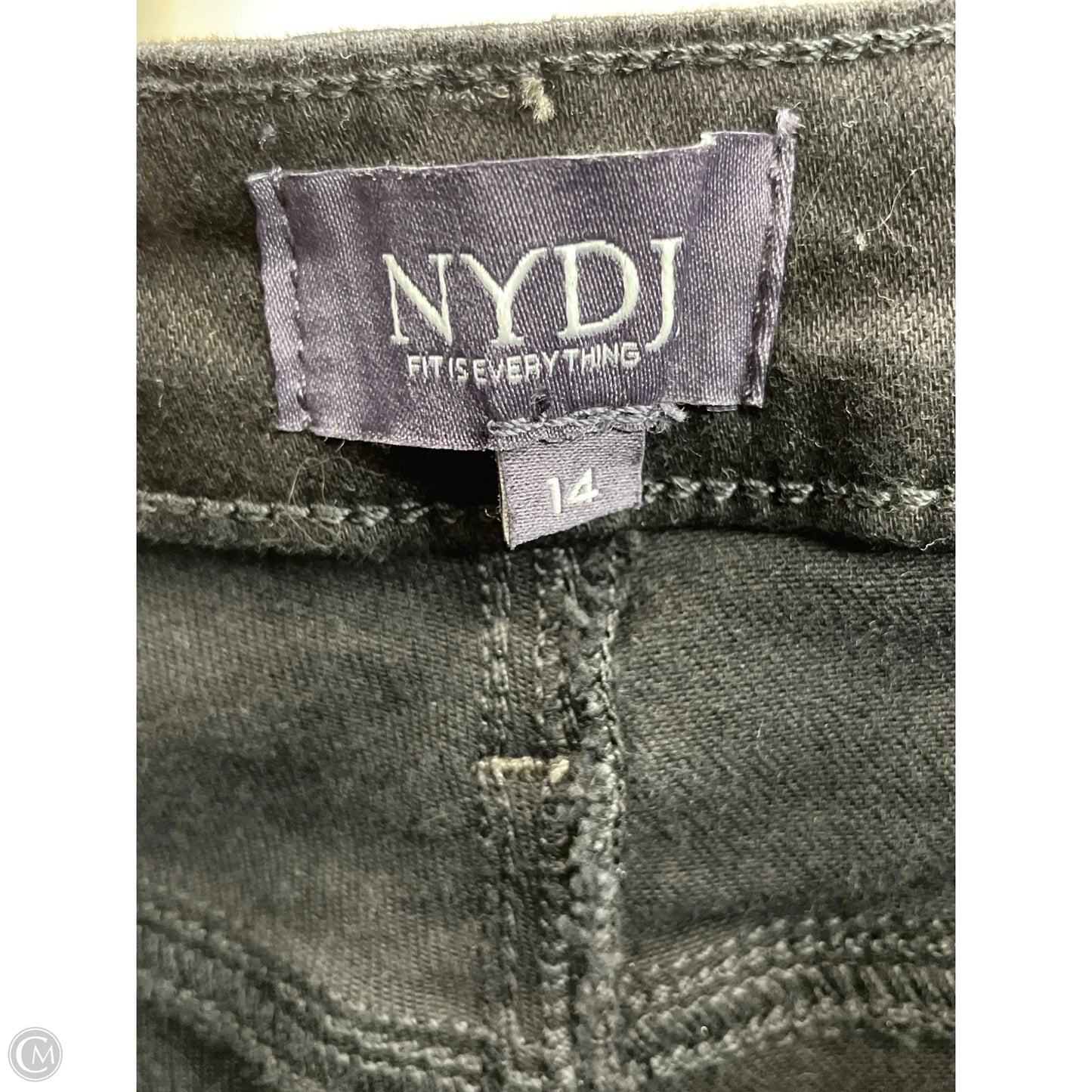 Jeans Skinny By Not Your Daughters Jeans In Black Denim, Size: 14