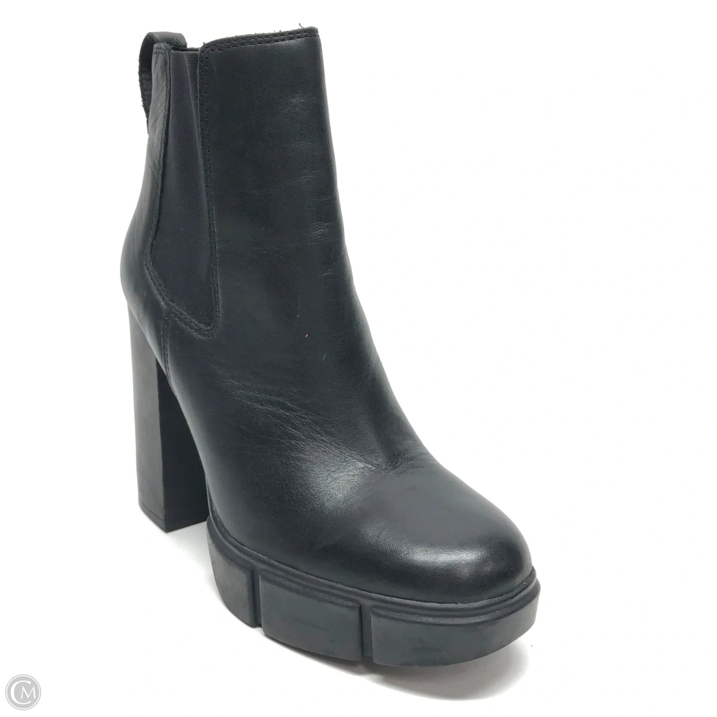 Boots Ankle Heels By Steve Madden In Black, Size: 7.5