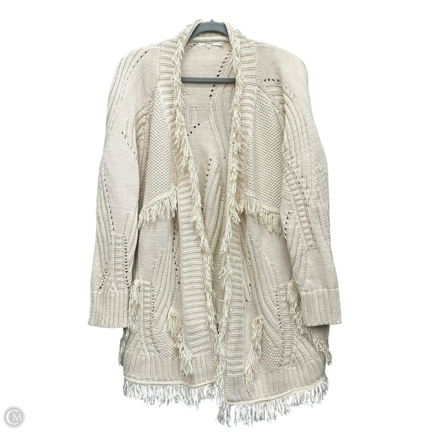 Sweater Cardigan By Tularosa In Cream, Size: S