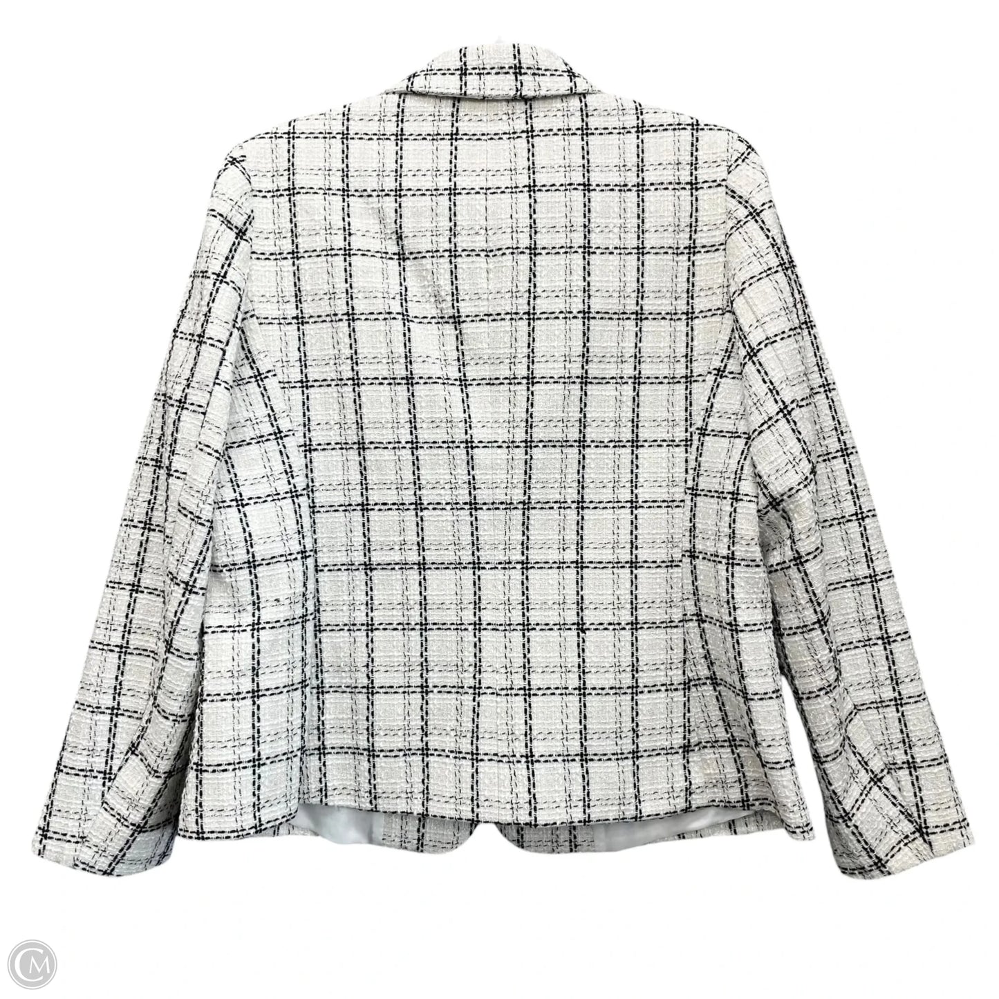 Blazer By Anne Klein In Black & White, Size: L