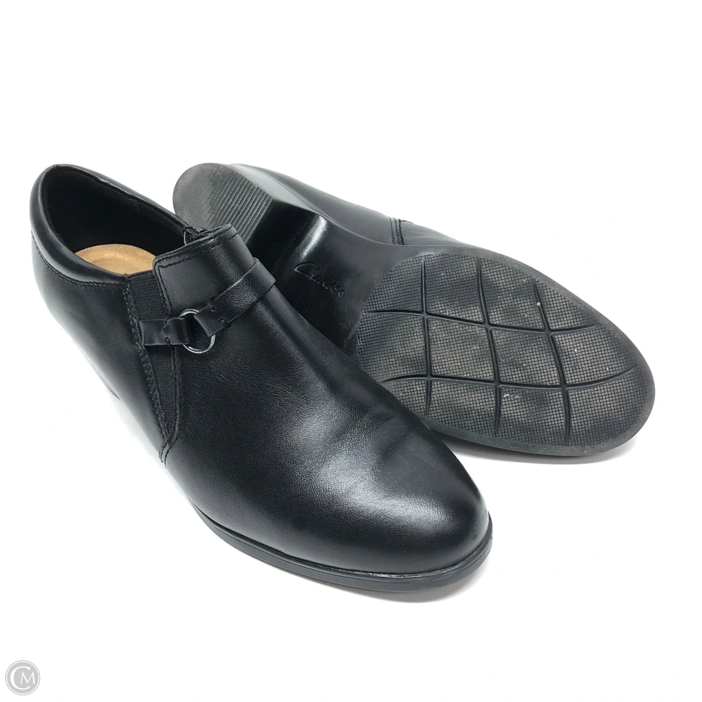 Shoes Heels Block By Clarks In Black, Size: 11