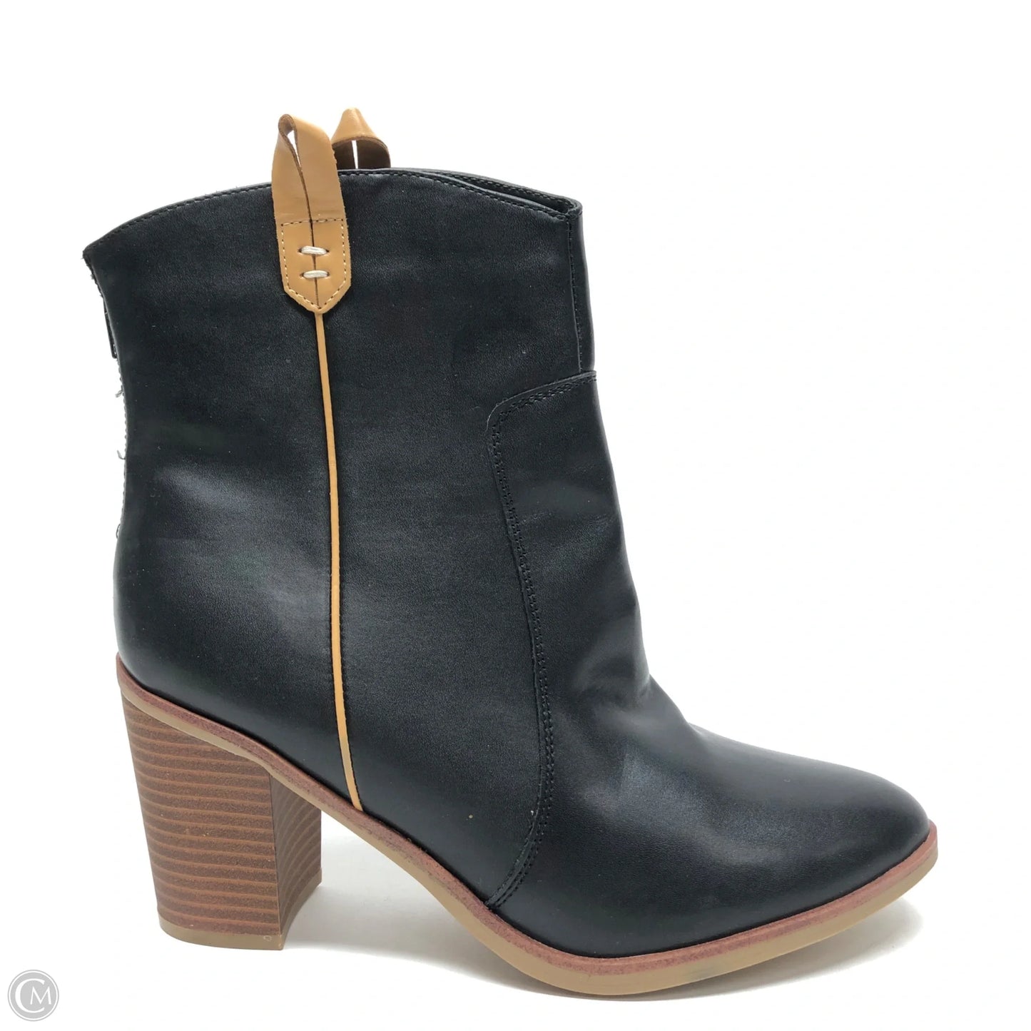 Boots Ankle Heels By Mia In Black, Size: 10