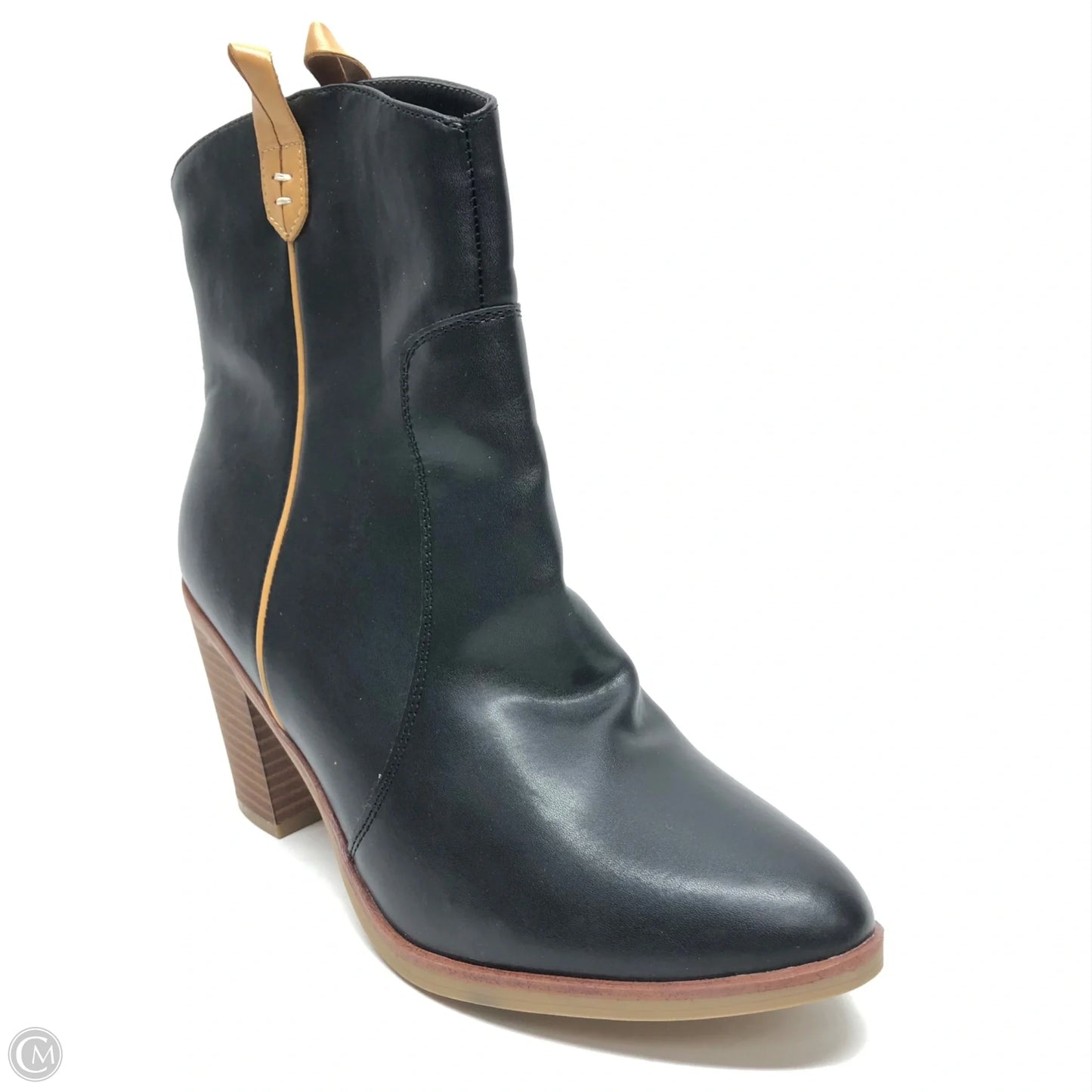 Boots Ankle Heels By Mia In Black, Size: 10