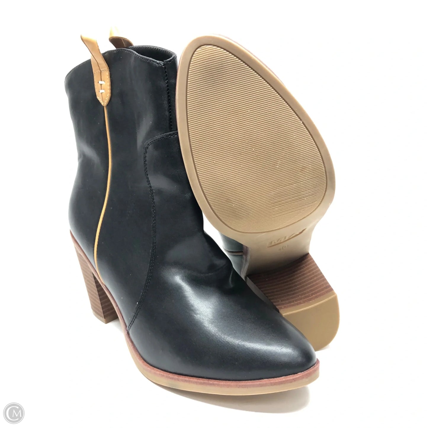 Boots Ankle Heels By Mia In Black, Size: 10