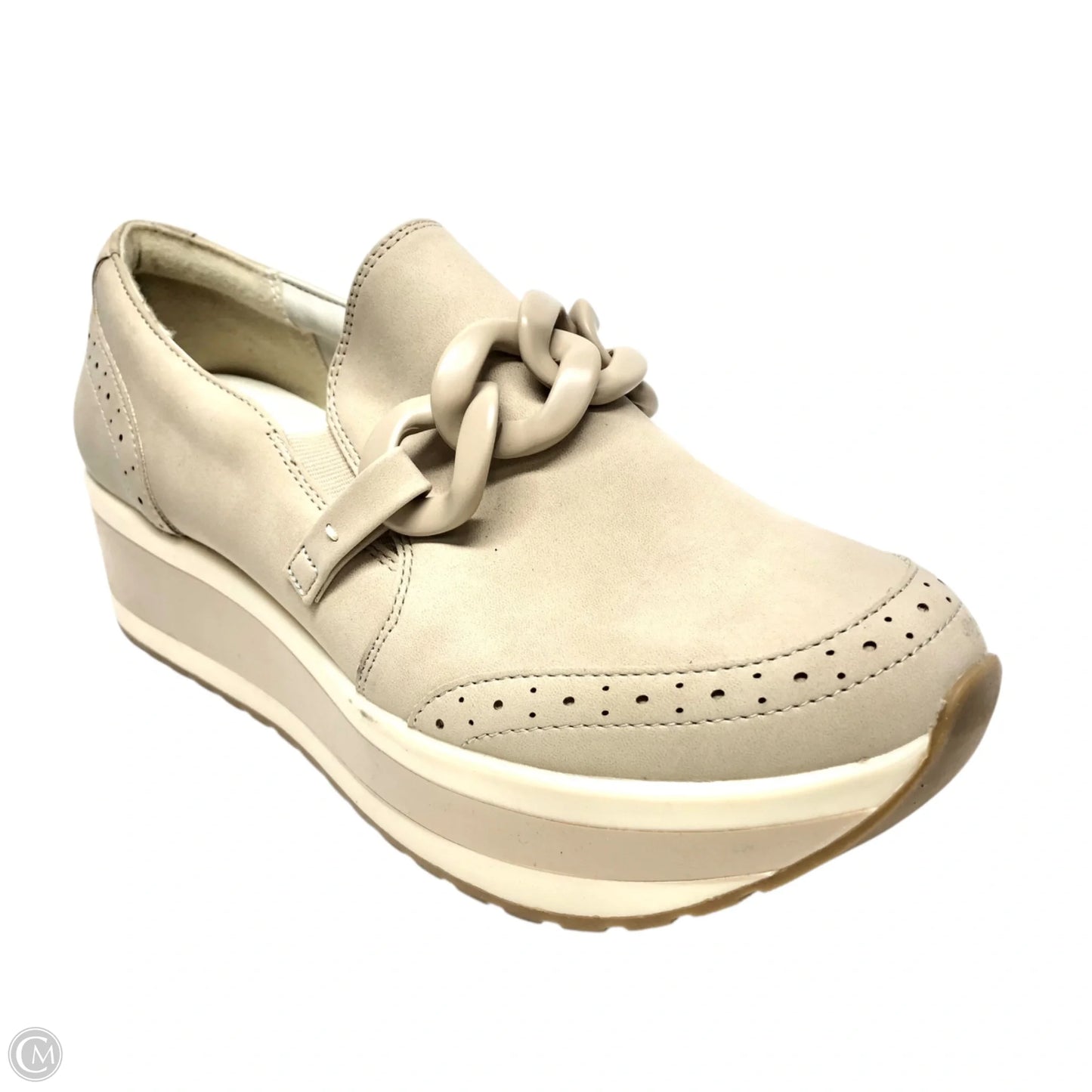Shoes Heels Platform By Dv In Beige, Size: 10