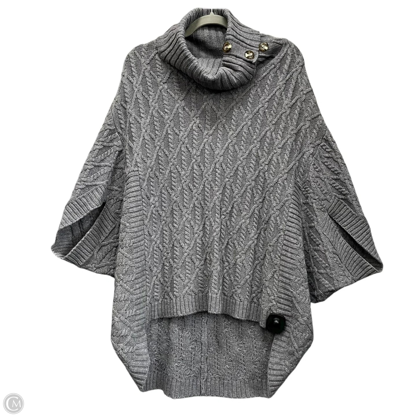 Sweater Short Sleeve By Wrangler In Grey, Size: Xl