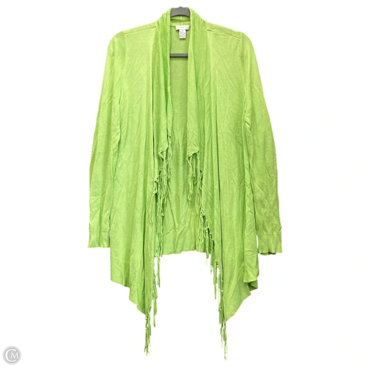 Cardigan By Chicos In Green, Size: M