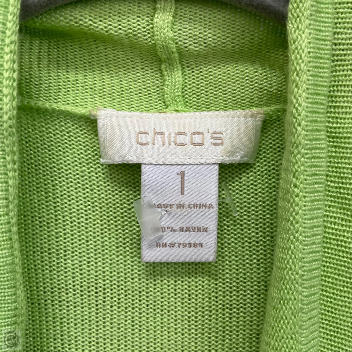 Cardigan By Chicos In Green, Size: M