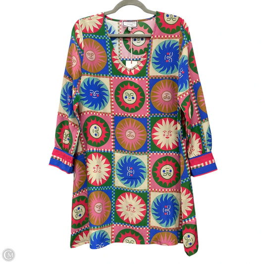 Dress Casual Short By Johnny Was In Blue & Pink, Size: Xs