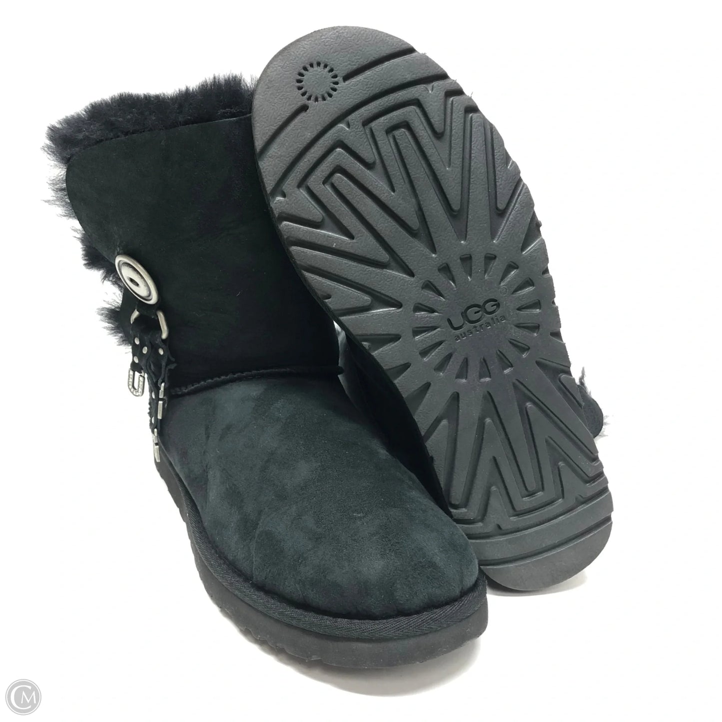 Boots Designer By Ugg In Black, Size: 9