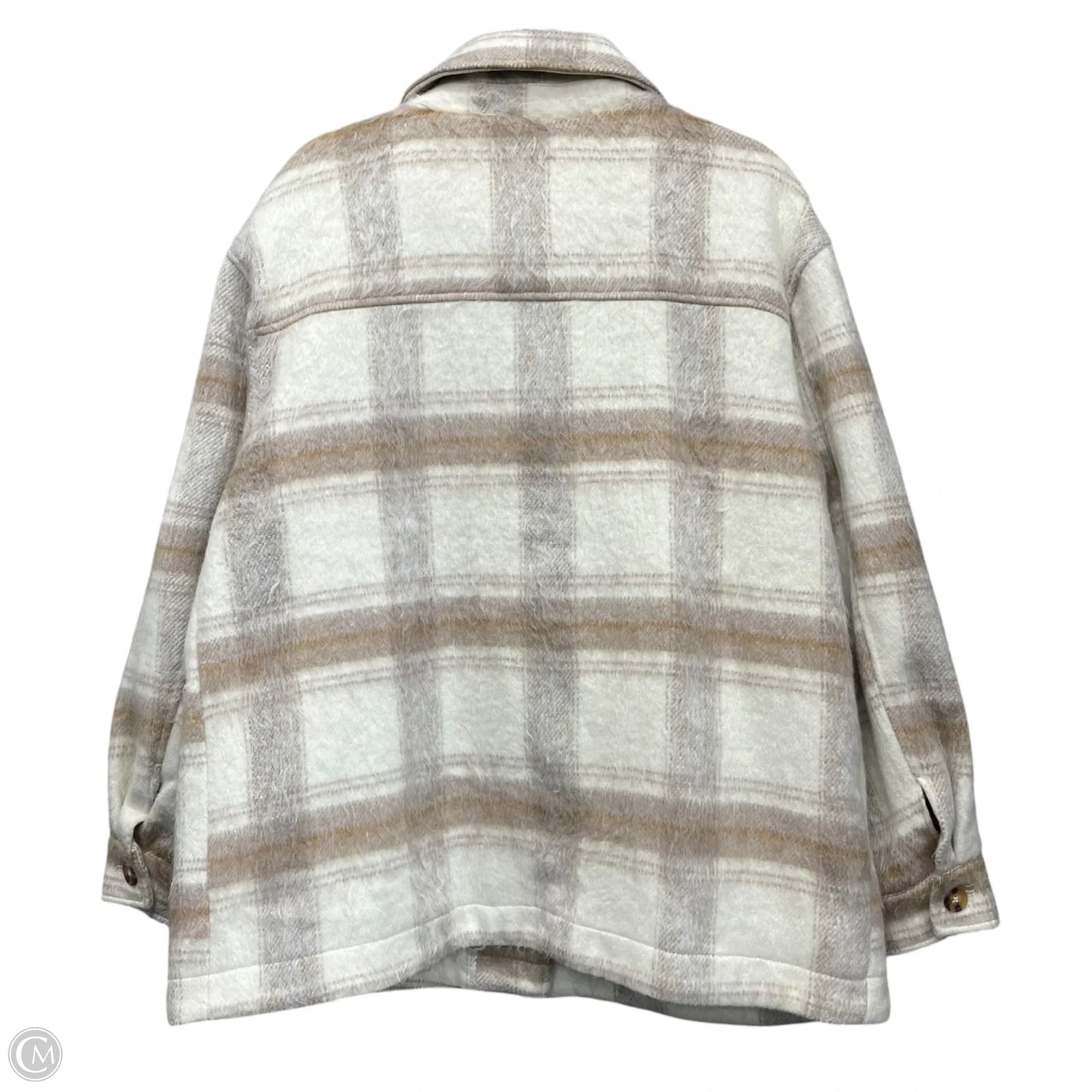 Jacket Shirt By Wonderly In Cream, Size: Xl