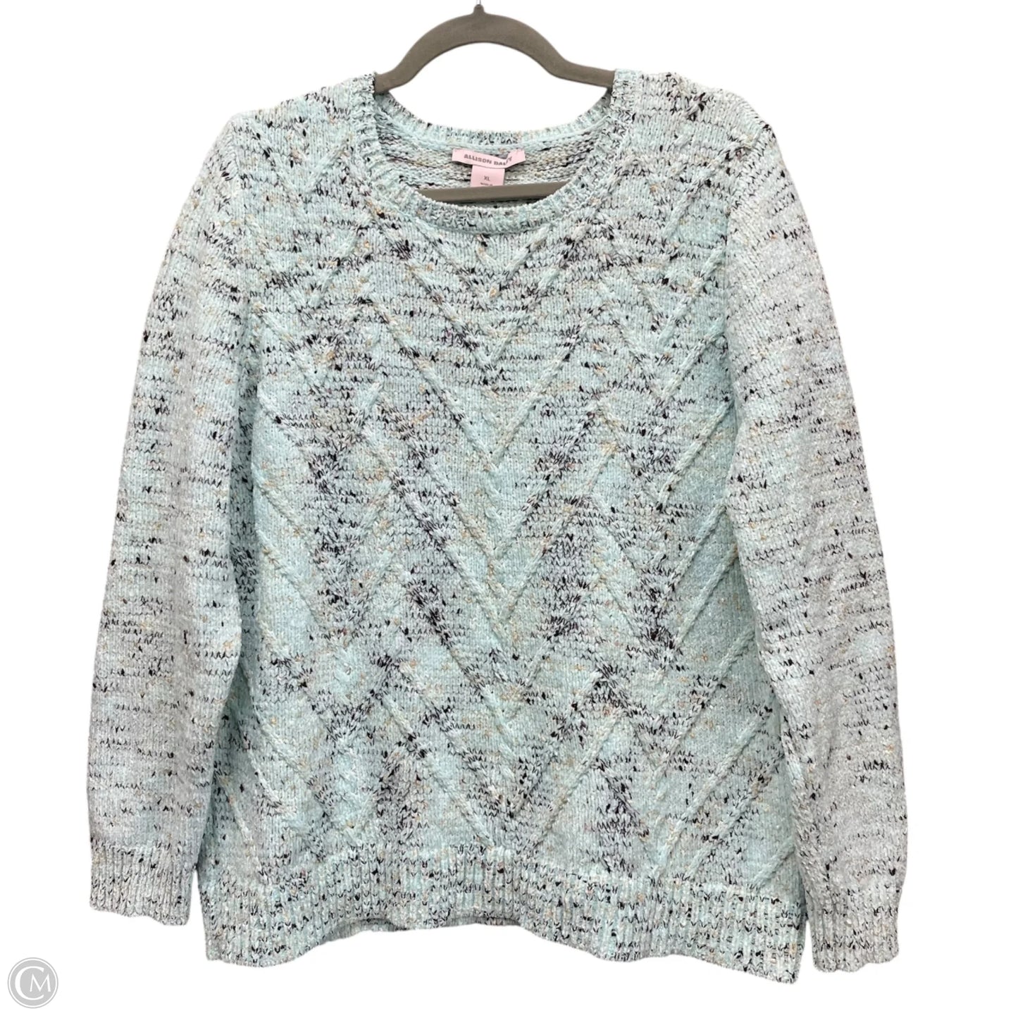 Sweatshirt Crewneck By Allison Daley In Blue, Size: Xl