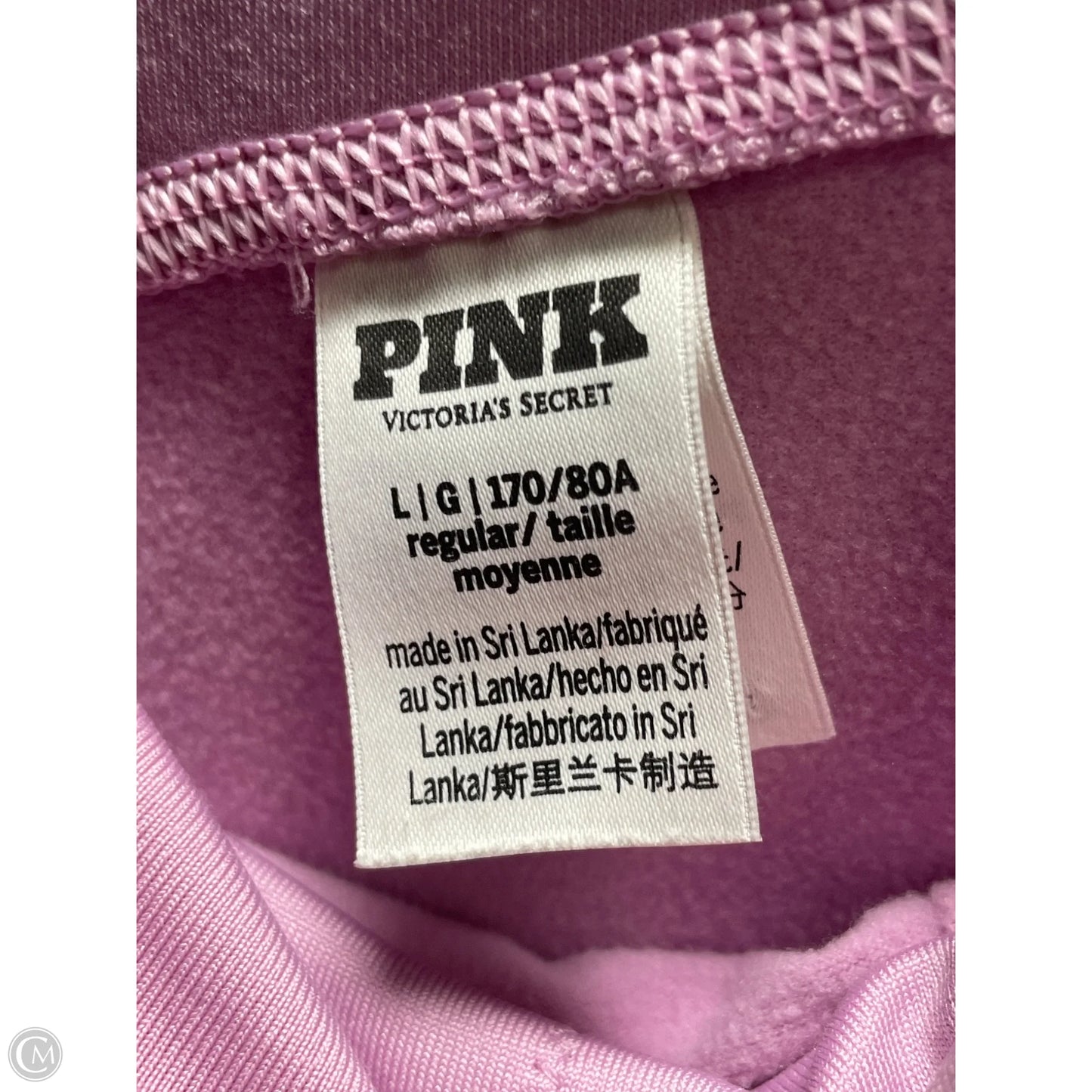 Athletic Leggings By Pink In Pink, Size: L