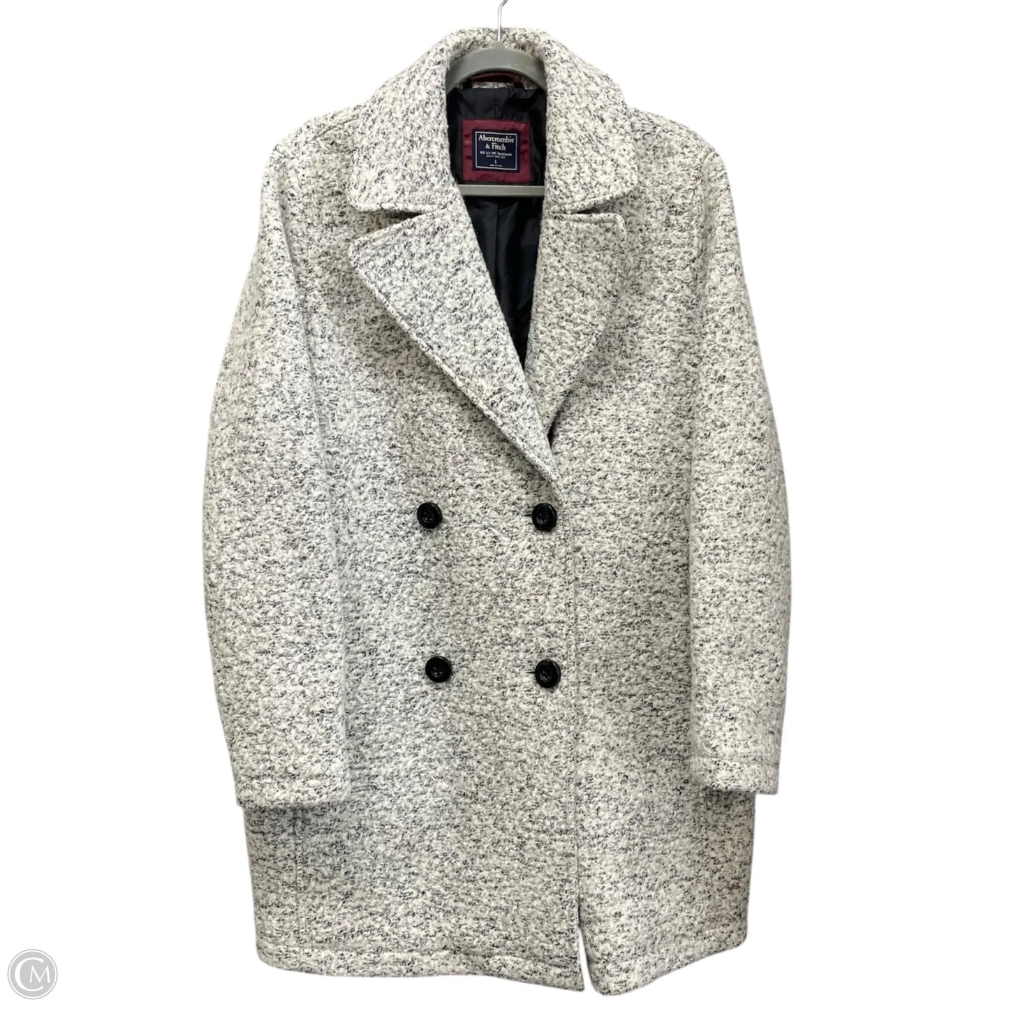 Coat Wool By Abercrombie And Fitch In Grey, Size: L