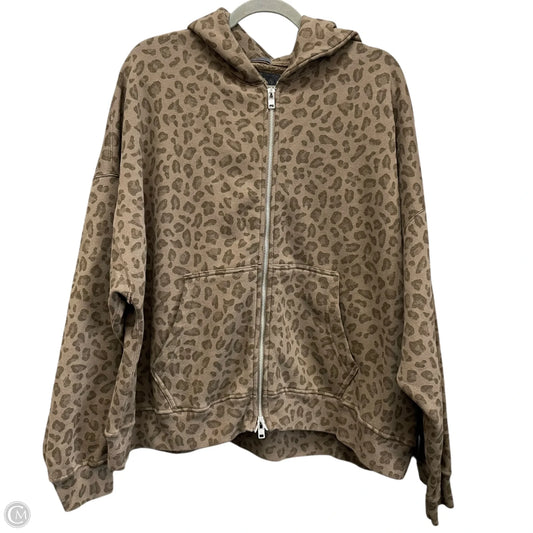 Sweatshirt Hoodie By Abercrombie And Fitch In Brown, Size: Xl