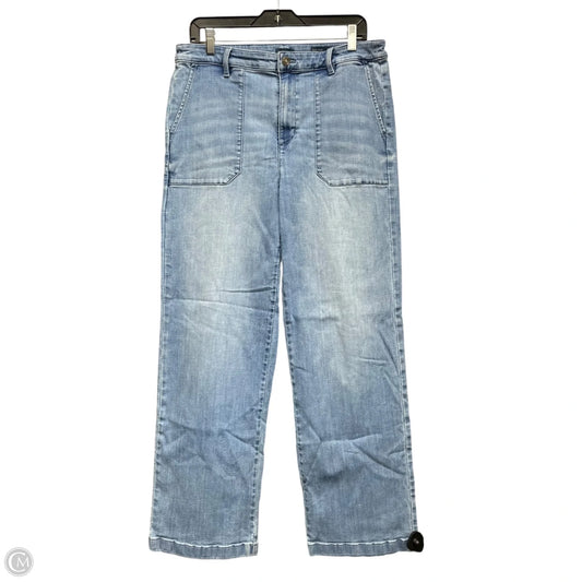 Jeans Wide Leg By J. Jill In Blue Denim, Size: 12