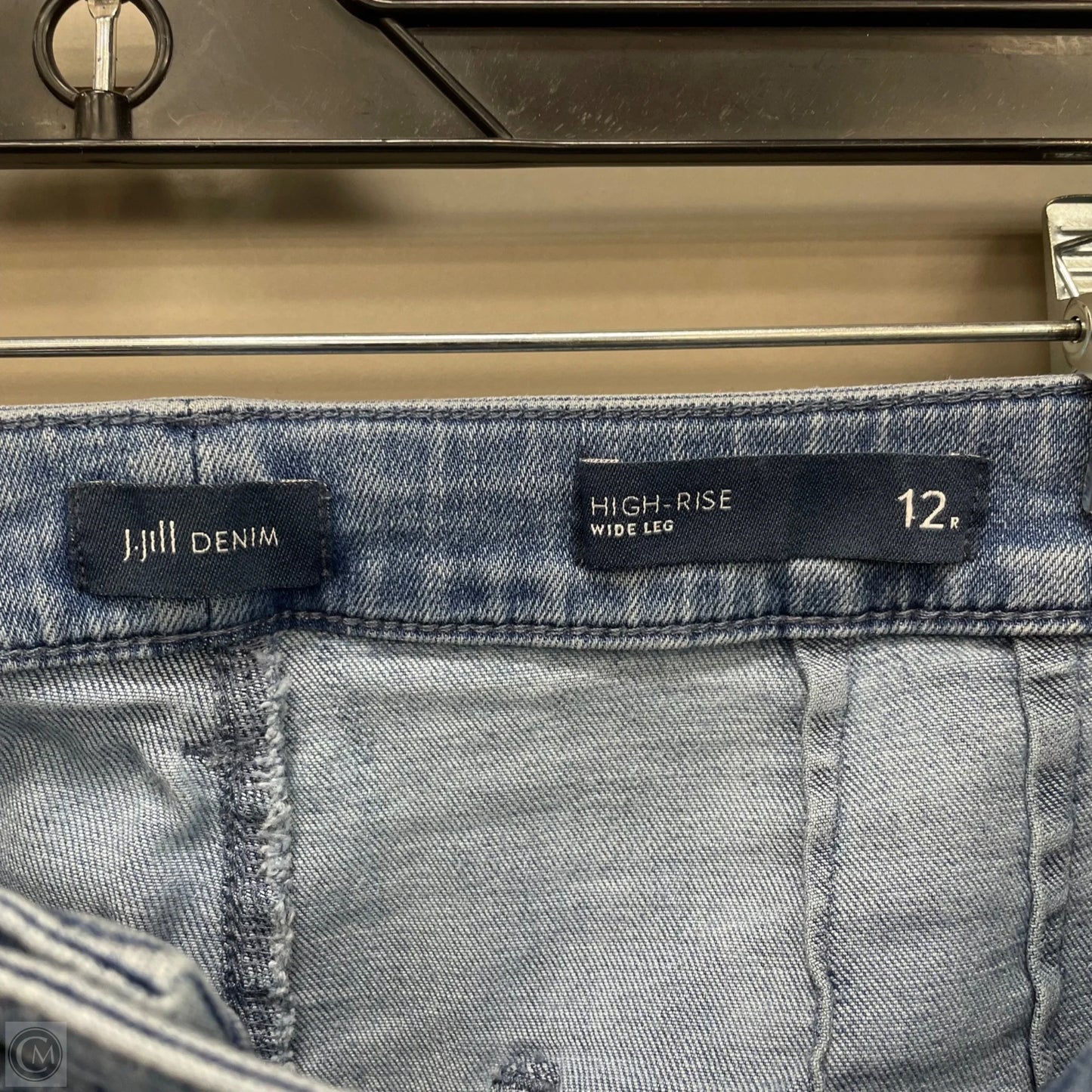 Jeans Wide Leg By J. Jill In Blue Denim, Size: 12