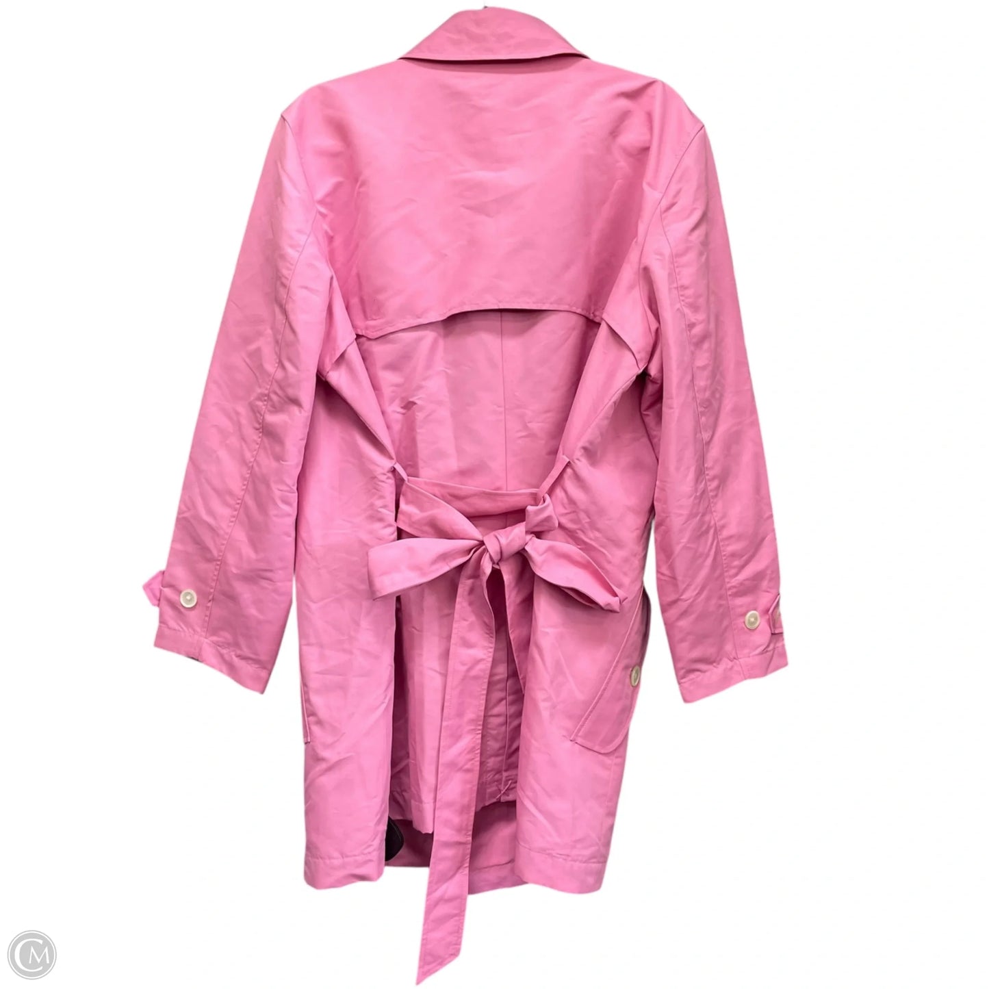Coat Trench Coat By Lauren Brooke In Pink, Size: 2x