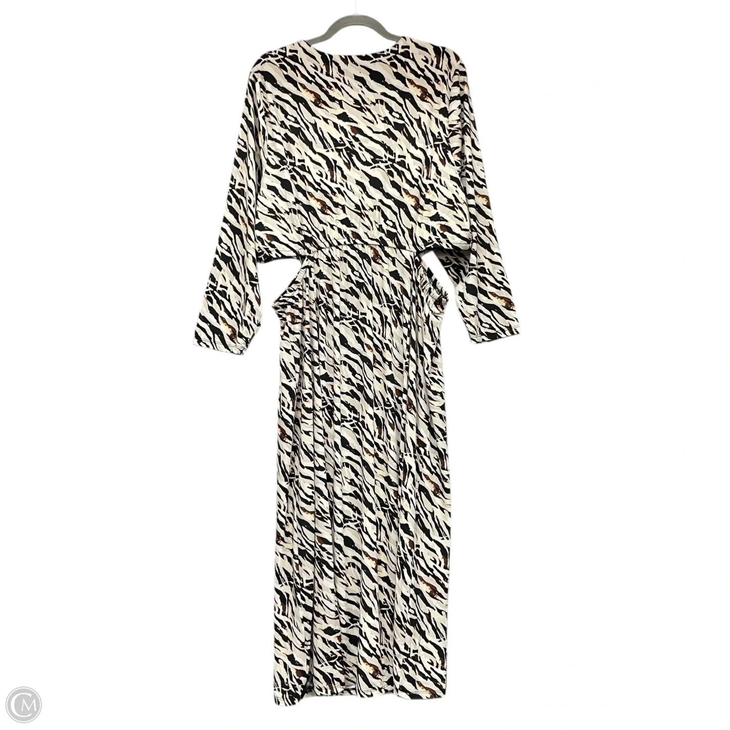 Dress Casual Midi By Torrid In Black & Cream, Size: 2x