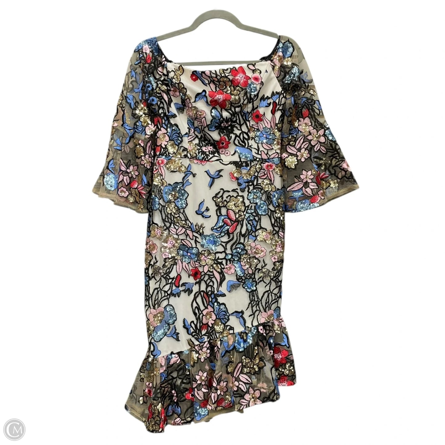 Dress Party Short By Alexia Admor In Blue & Cream, Size: 6