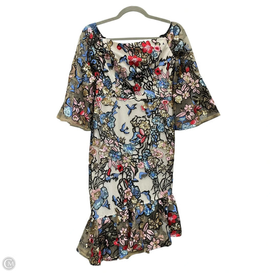 Dress Party Short By Alexia Admor In Blue & Cream, Size: 6