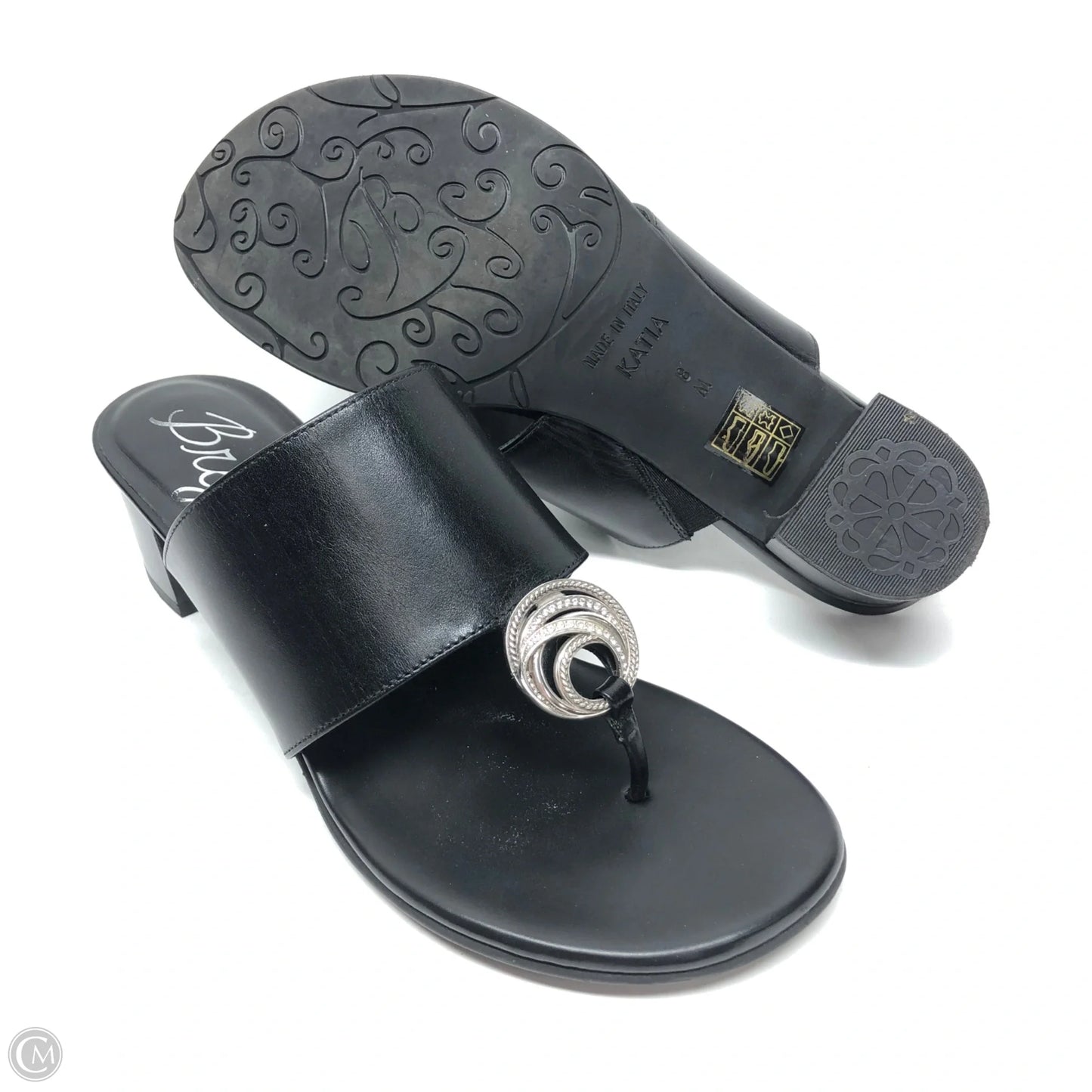 Sandals Heels Block By Brighton In Black, Size: 8