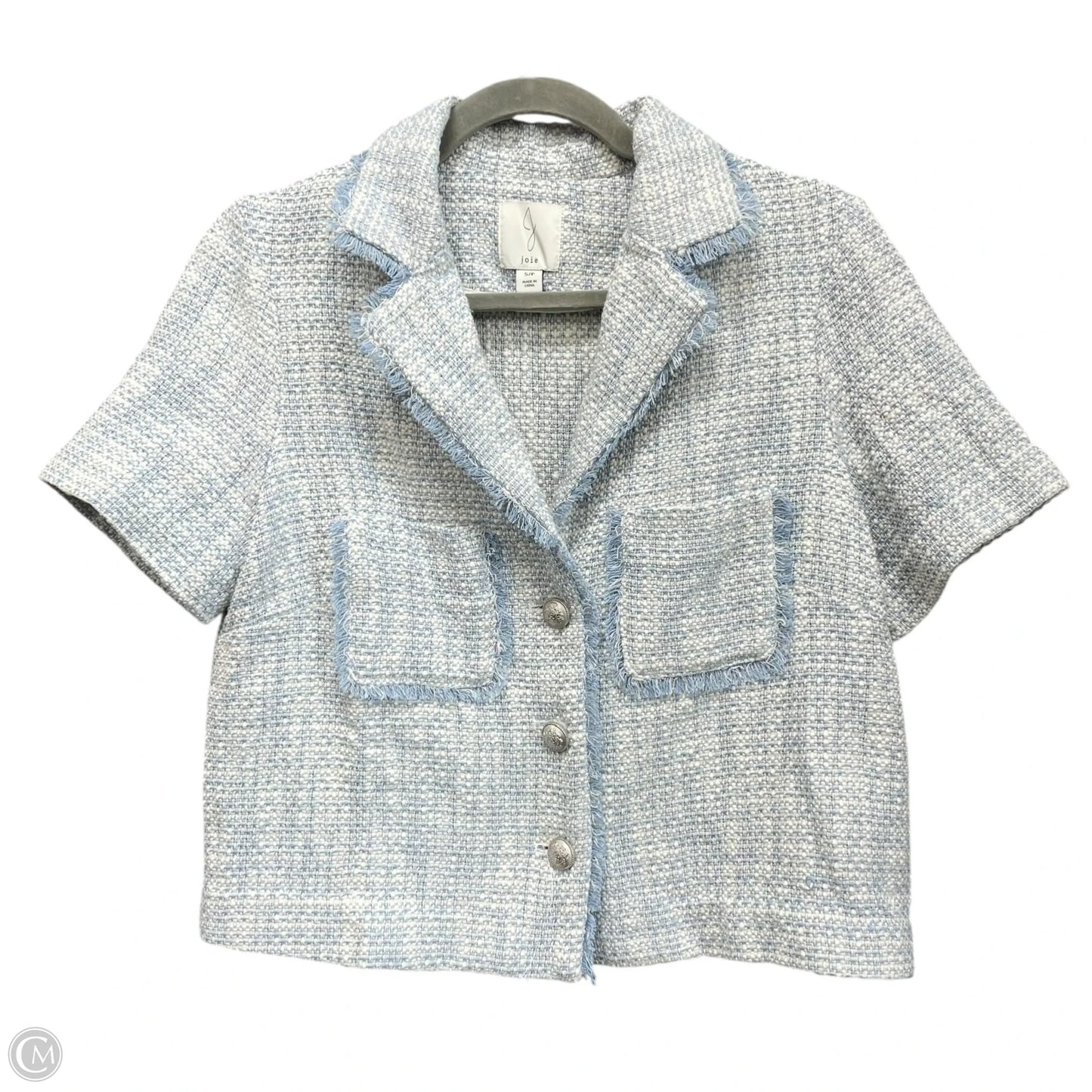 Blazer By Joie In Blue & White, Size: S