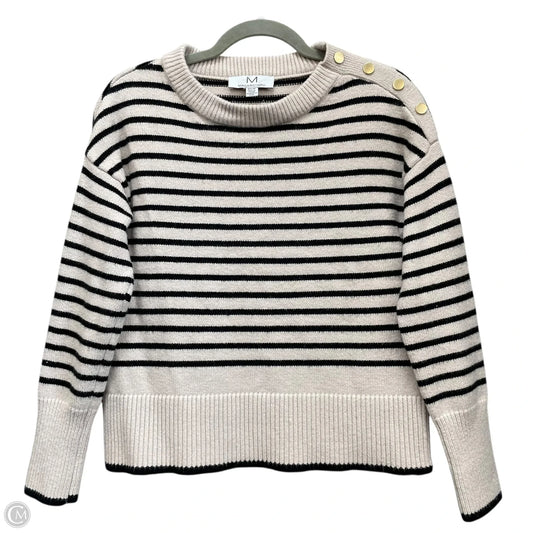 Sweater By Magaschoni In Black & Cream, Size: Xs