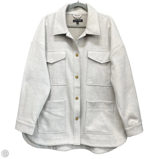 Jacket Shirt By Banana Republic In Beige, Size: Xl