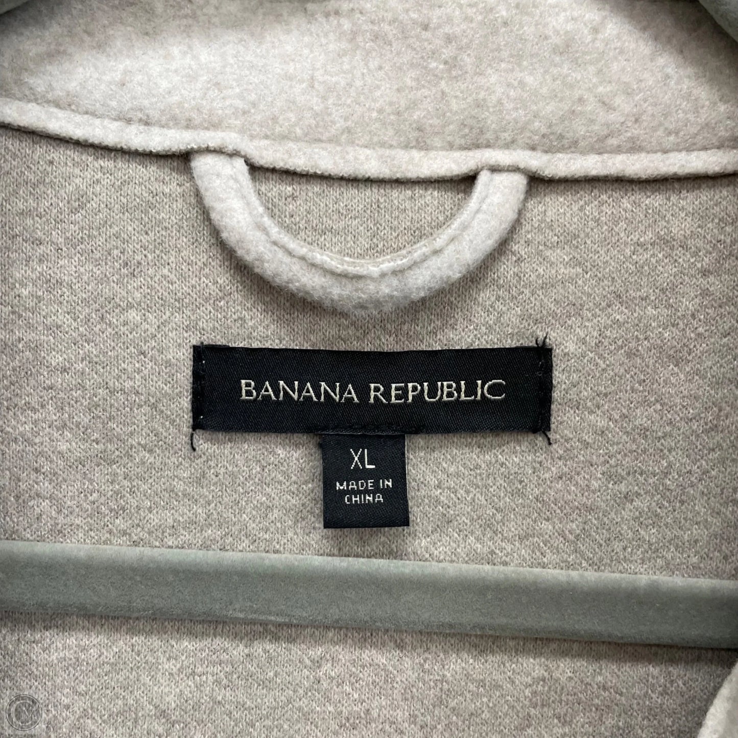Jacket Shirt By Banana Republic In Beige, Size: Xl