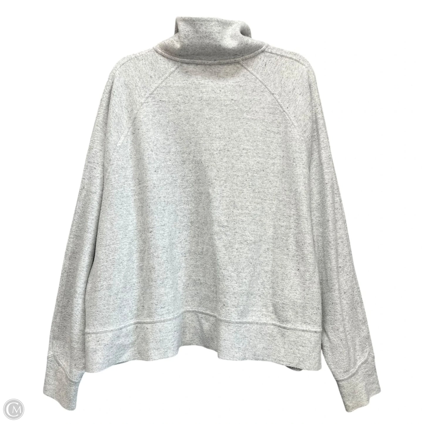 Athletic Sweatshirt Collar By Nike Apparel In Grey, Size: 1x