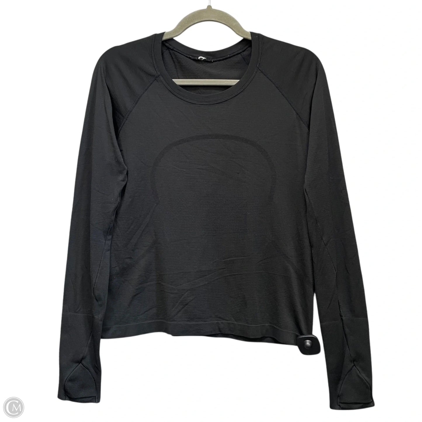 Athletic Top Long Sleeve Crewneck By Lululemon In Black, Size: S