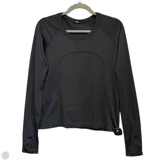 Athletic Top Long Sleeve Crewneck By Lululemon In Black, Size: S